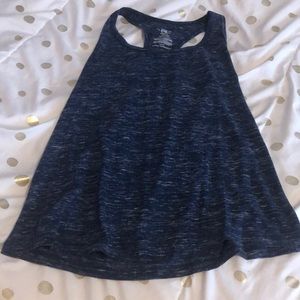 Blue athletic tank